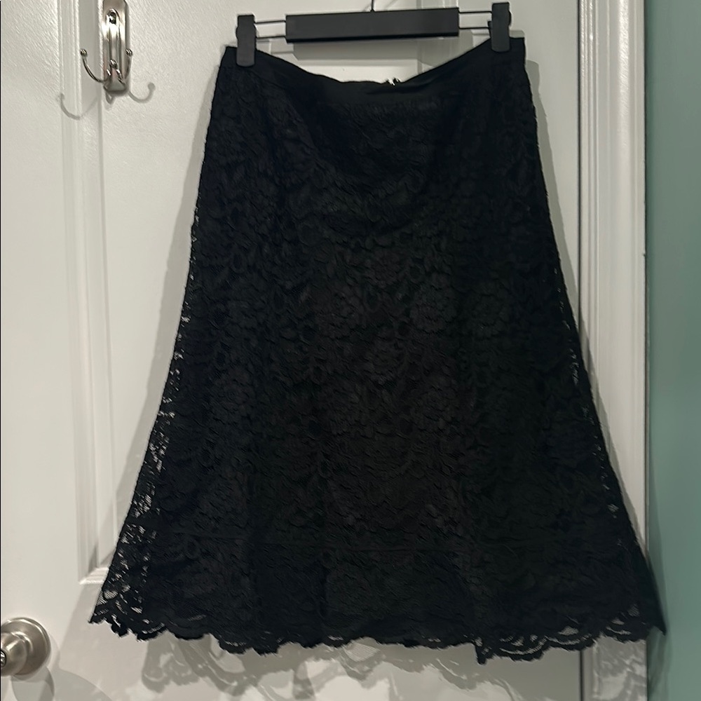 Old Navy Black Knee-Length A-Line Skirt